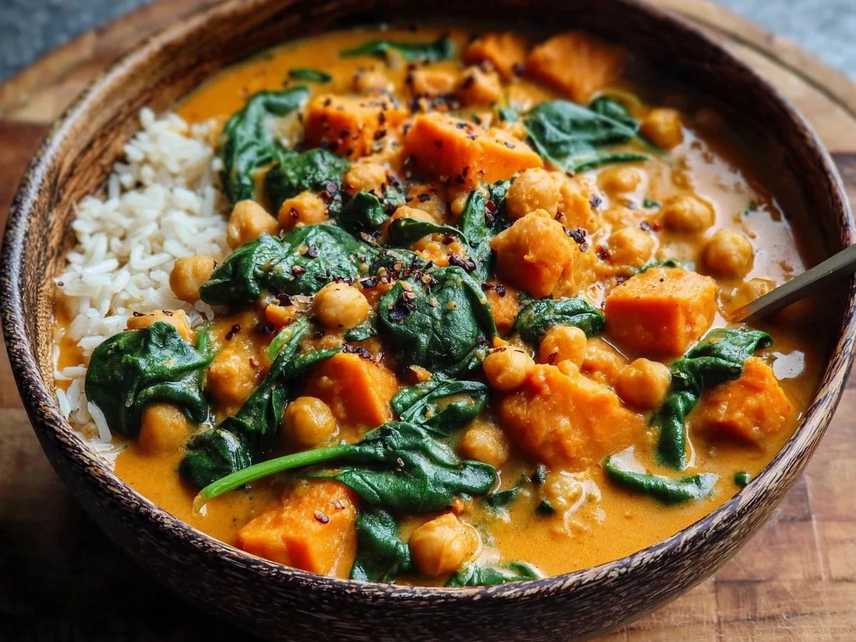 One-Pot Sweet Potato Chickpea Curry: Easy Vegan Meal - Image 2