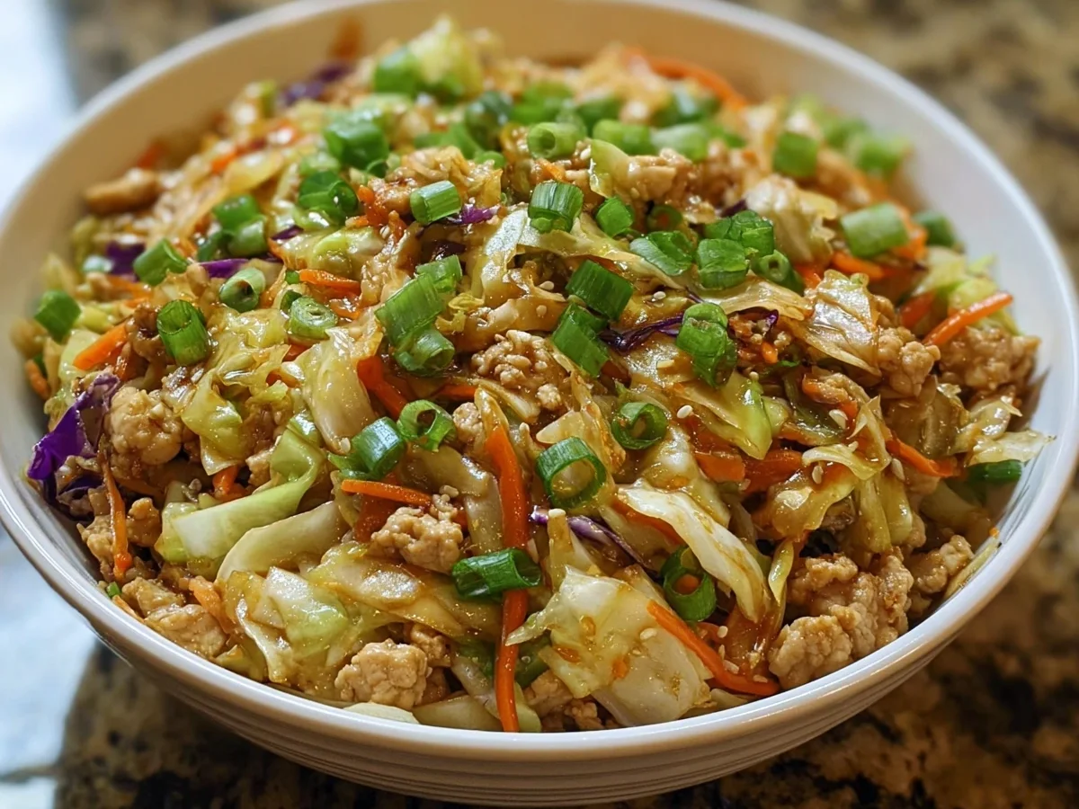 Protein-Packed Egg Roll Bowls with Chicken & Cabbage - Image 2