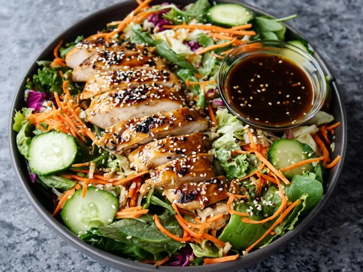 Quick Asian Sesame Chicken Salad: High-Protein Meal - Image 2