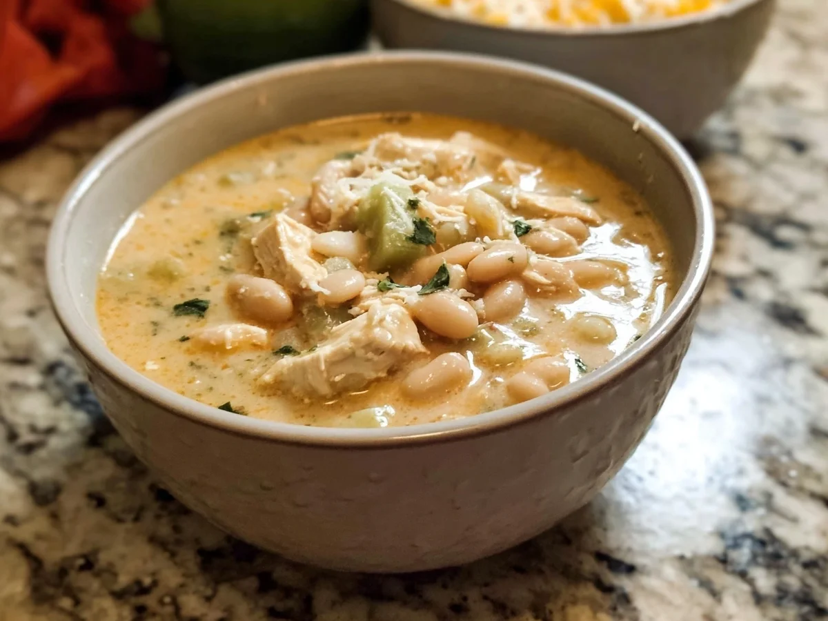 Quick Creamy White Chicken Chili | High Protein Meal - Image 2