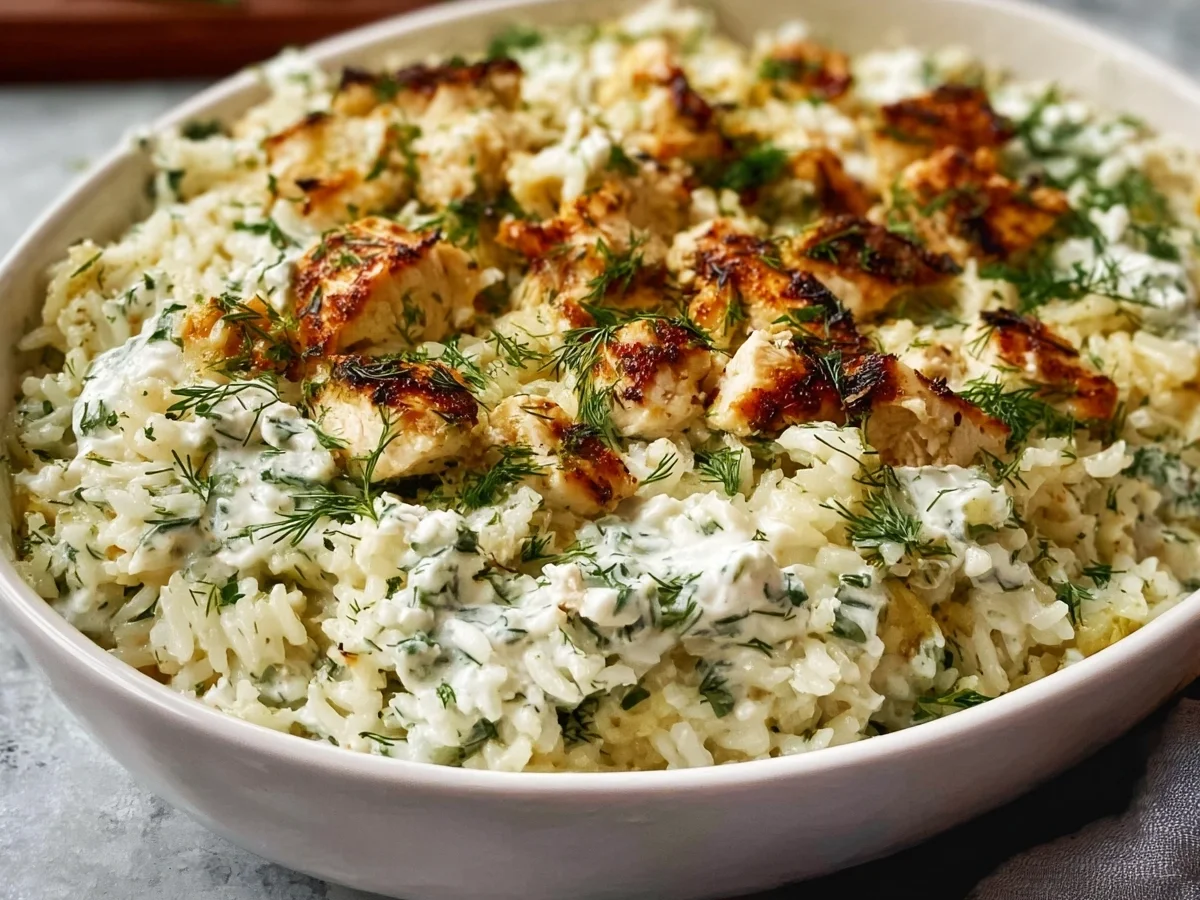 Quick Dump-and-Bake Chicken Tzatziki Casserole - Image 1
