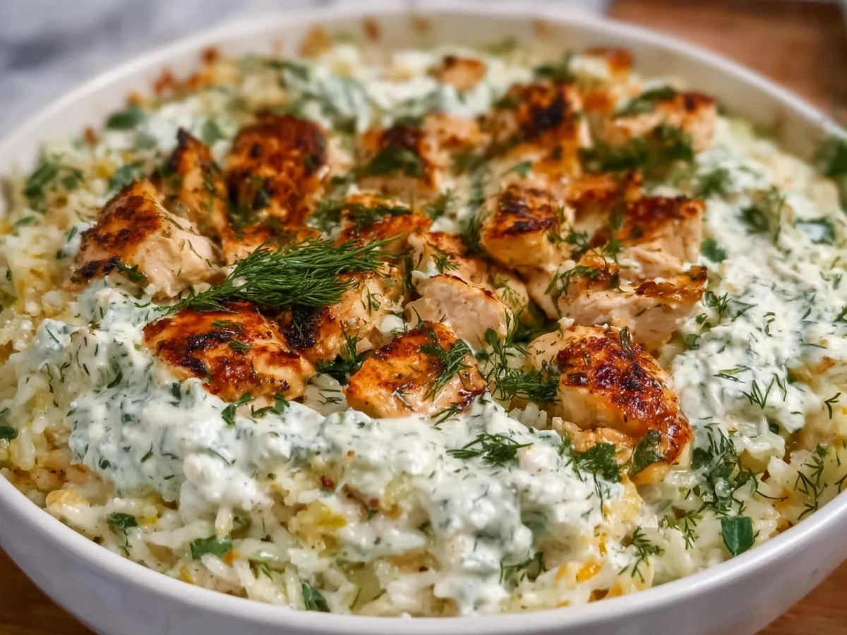 Quick Dump-and-Bake Chicken Tzatziki Casserole - Image 2