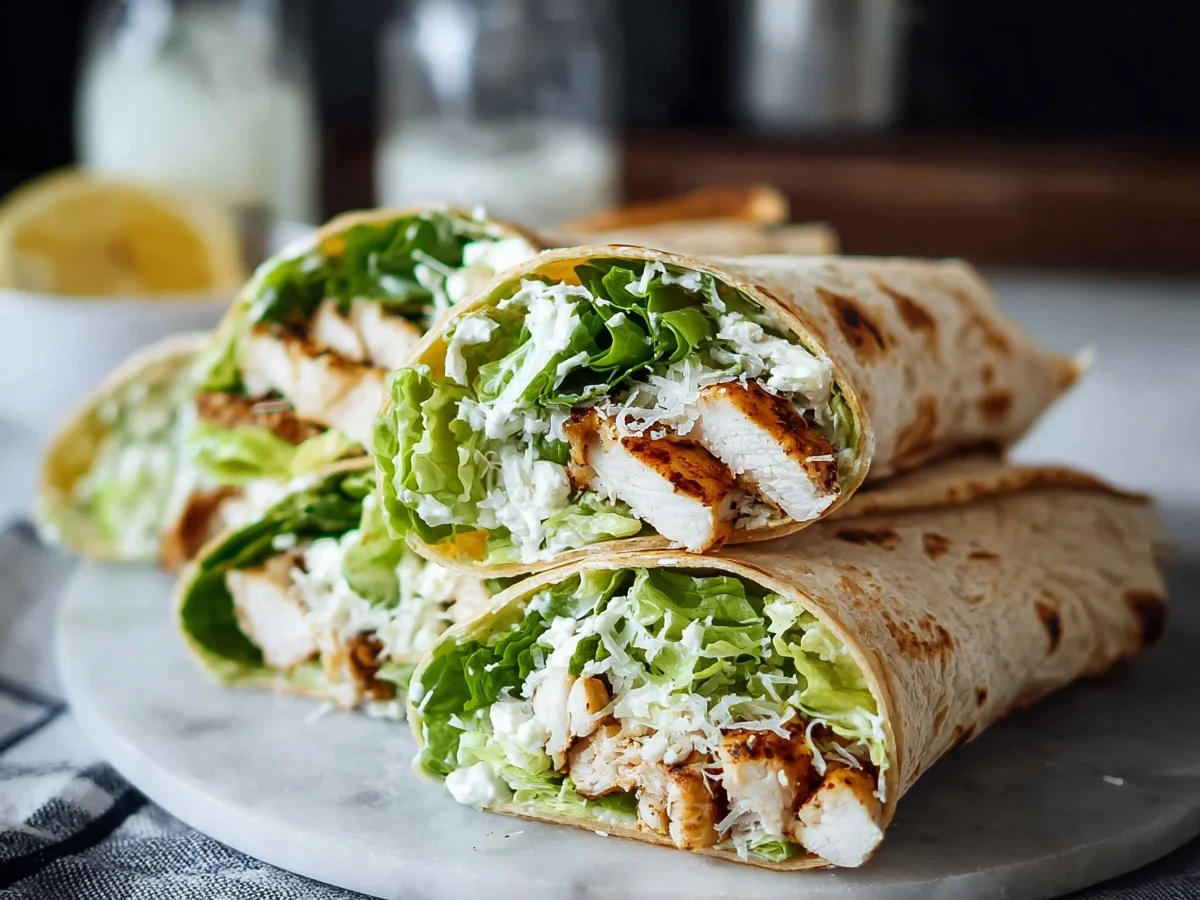 Quick High Protein Chicken Caesar Wraps - Image 1
