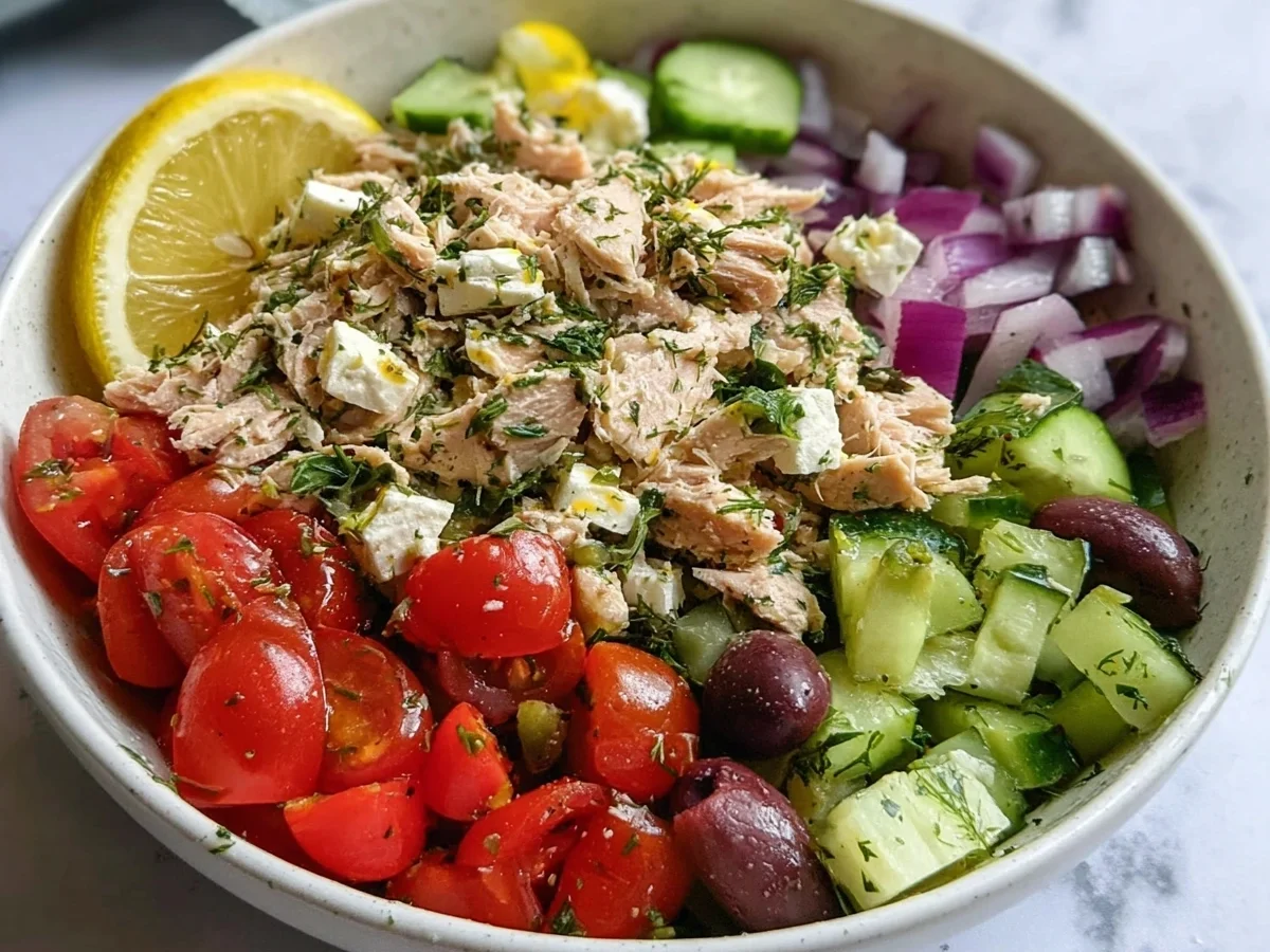 Quick Mediterranean Tuna Salad: 10-Min Meal Prep Recipe - Image 1