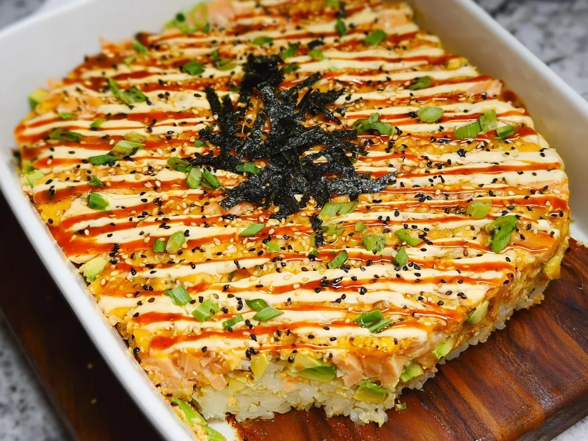 Salmon Sushi Bake: Creamy, Easy Family Dinner - Image 2