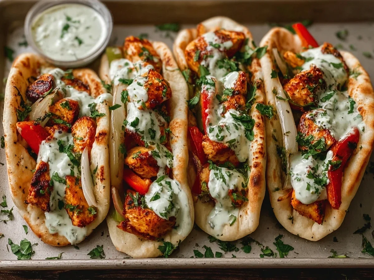 Sheet Pan Chicken Pitas with Herby Ranch for Easy Dinner - Image 2
