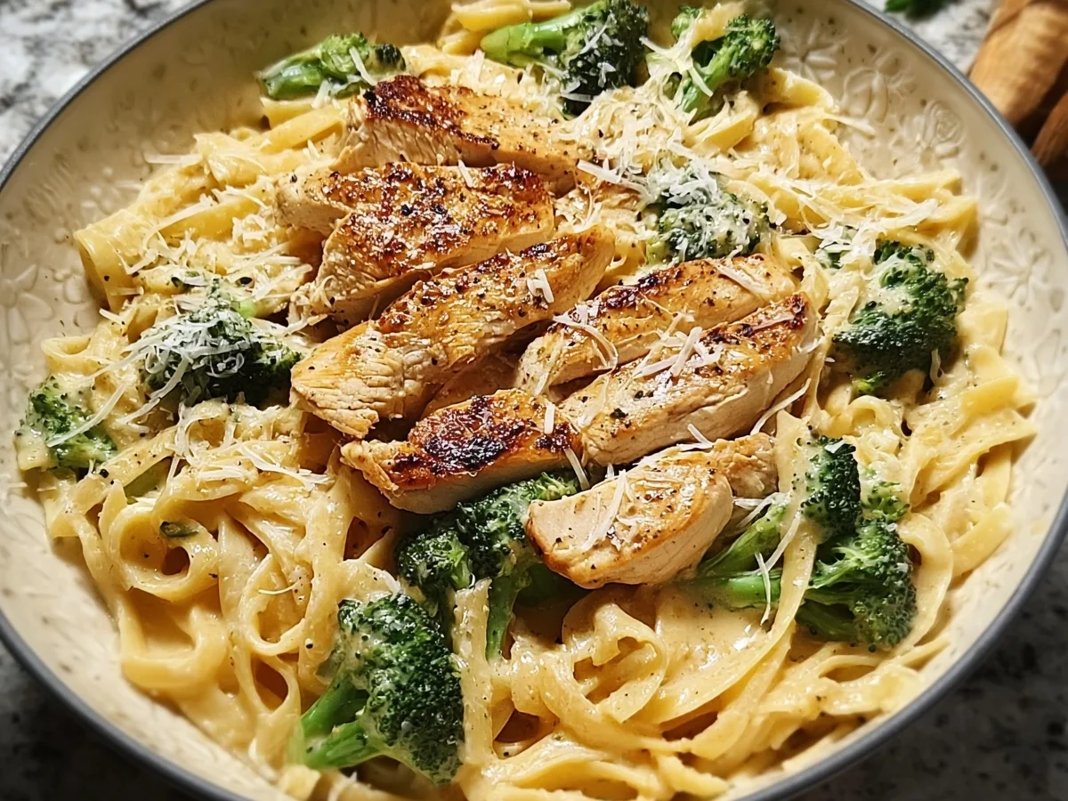 Skinny Chicken Broccoli Alfredo: Low Calorie Comfort Meal - Image 2