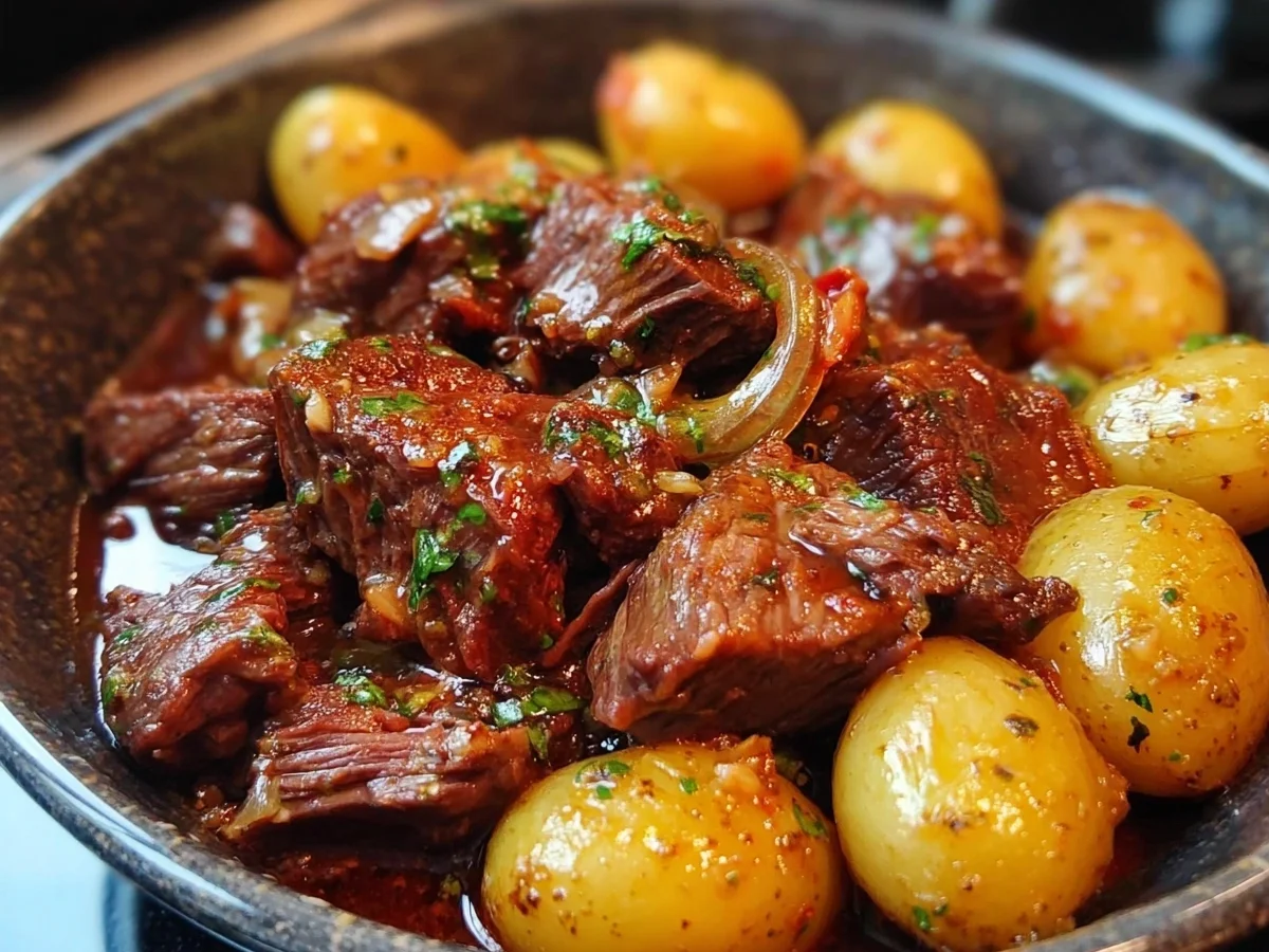 Slow Cooker Garlic Butter Beef & Potatoes - Image 2
