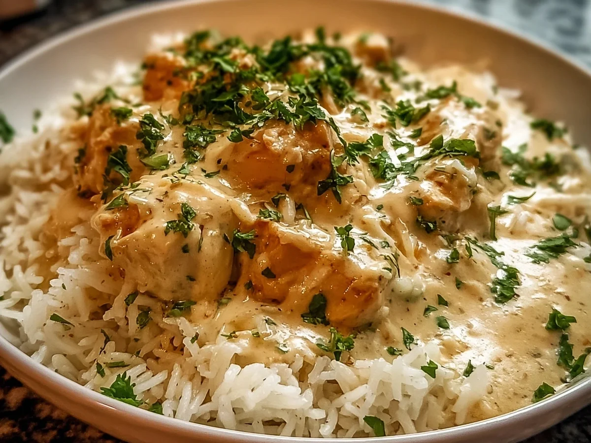 Smothered Chicken & Rice: Creamy Comfort Dinner - Image 1
