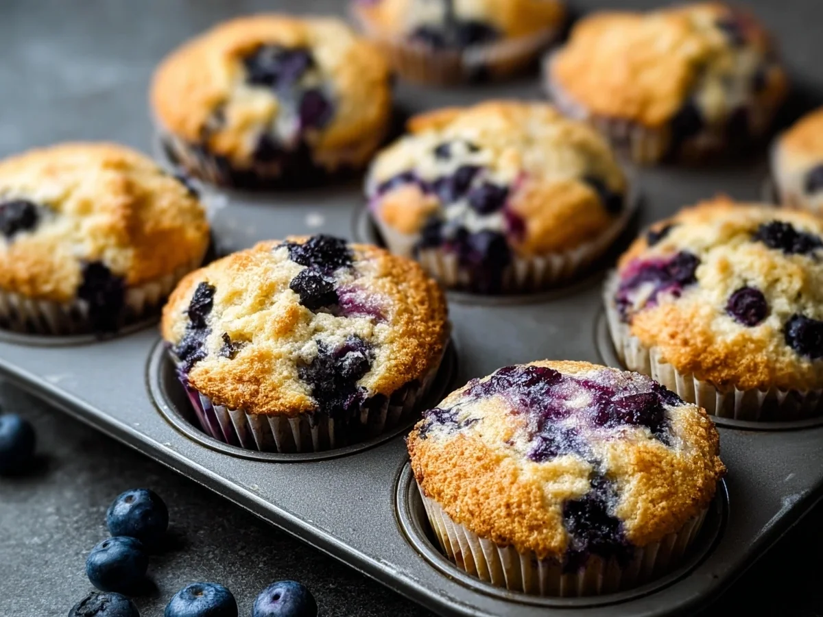 Soft Blueberry Protein Muffins | Easy Meal Prep - Image 1