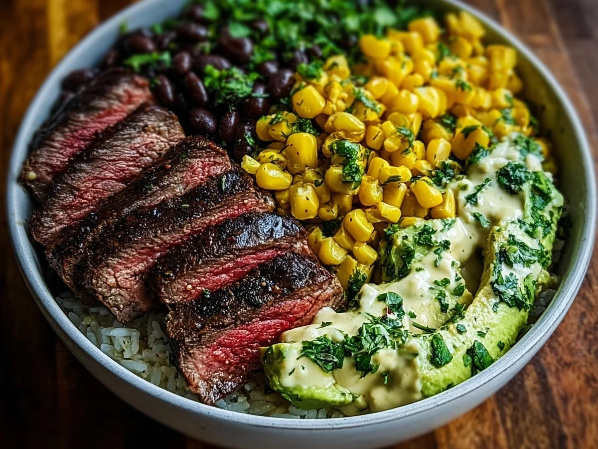 Steak Avocado Corn Bowl for Quick Meal Prep - Image 2