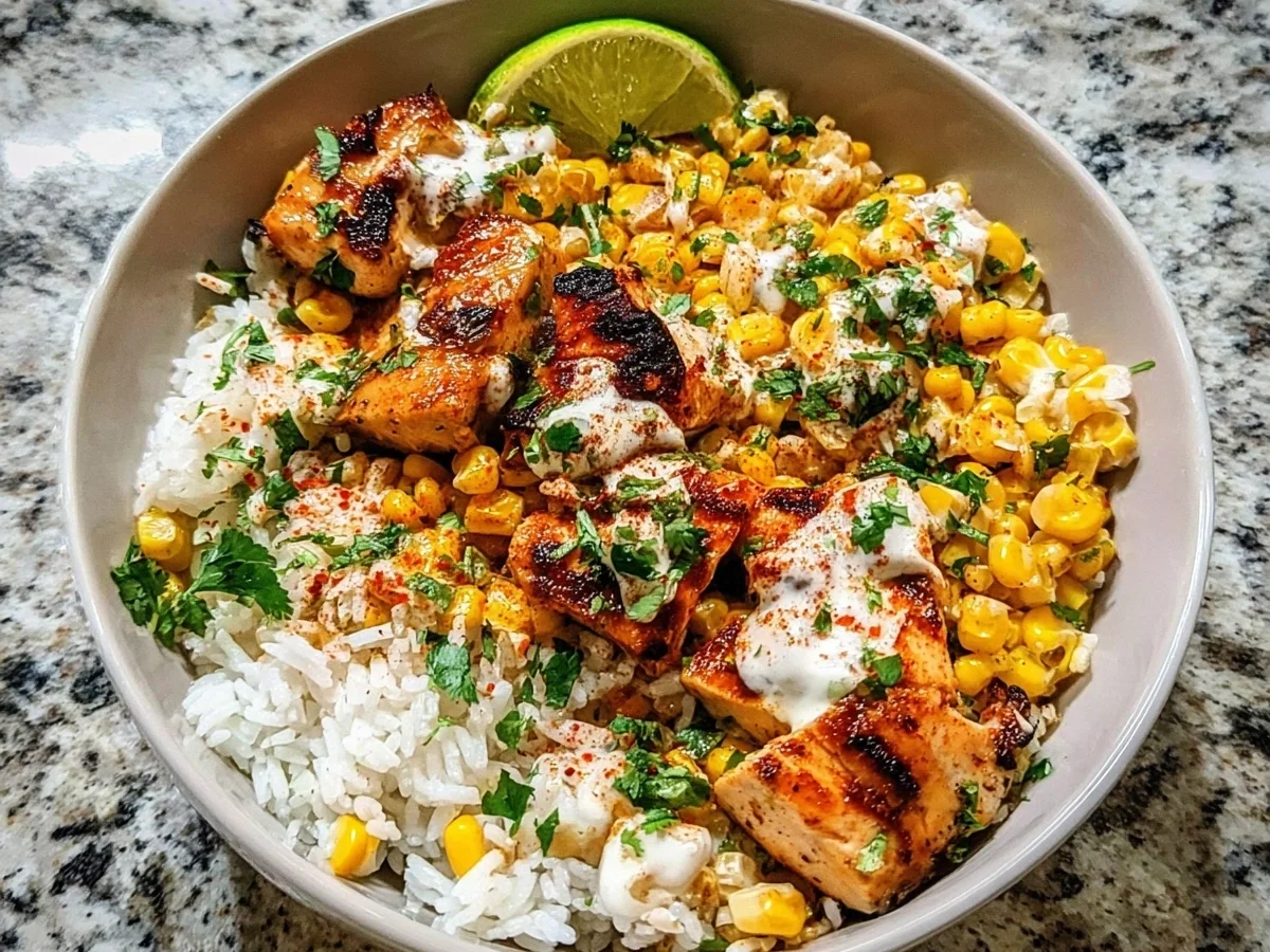 Street Corn Chicken Rice Bowl: Easy Family Dinner - Image 1