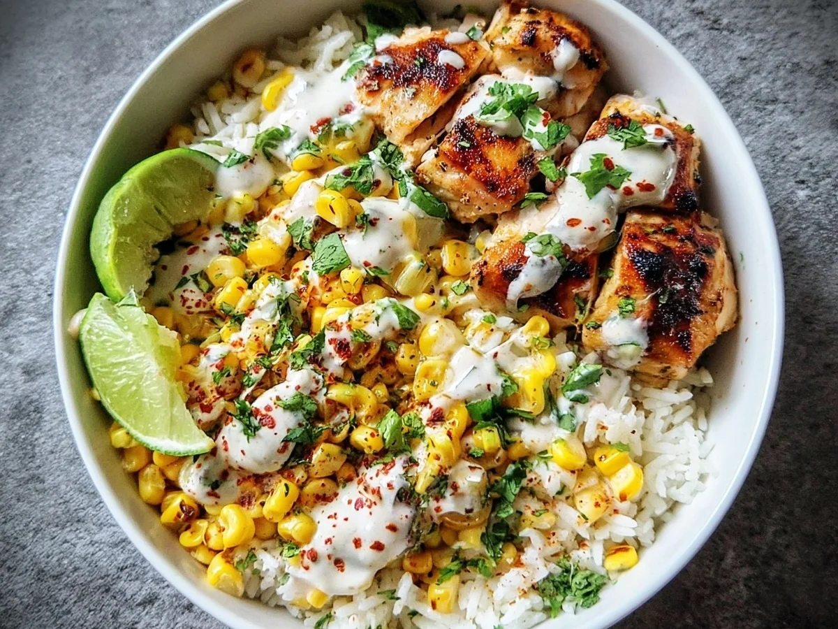 Street Corn Chicken Rice Bowl: Easy Family Dinner - Image 2