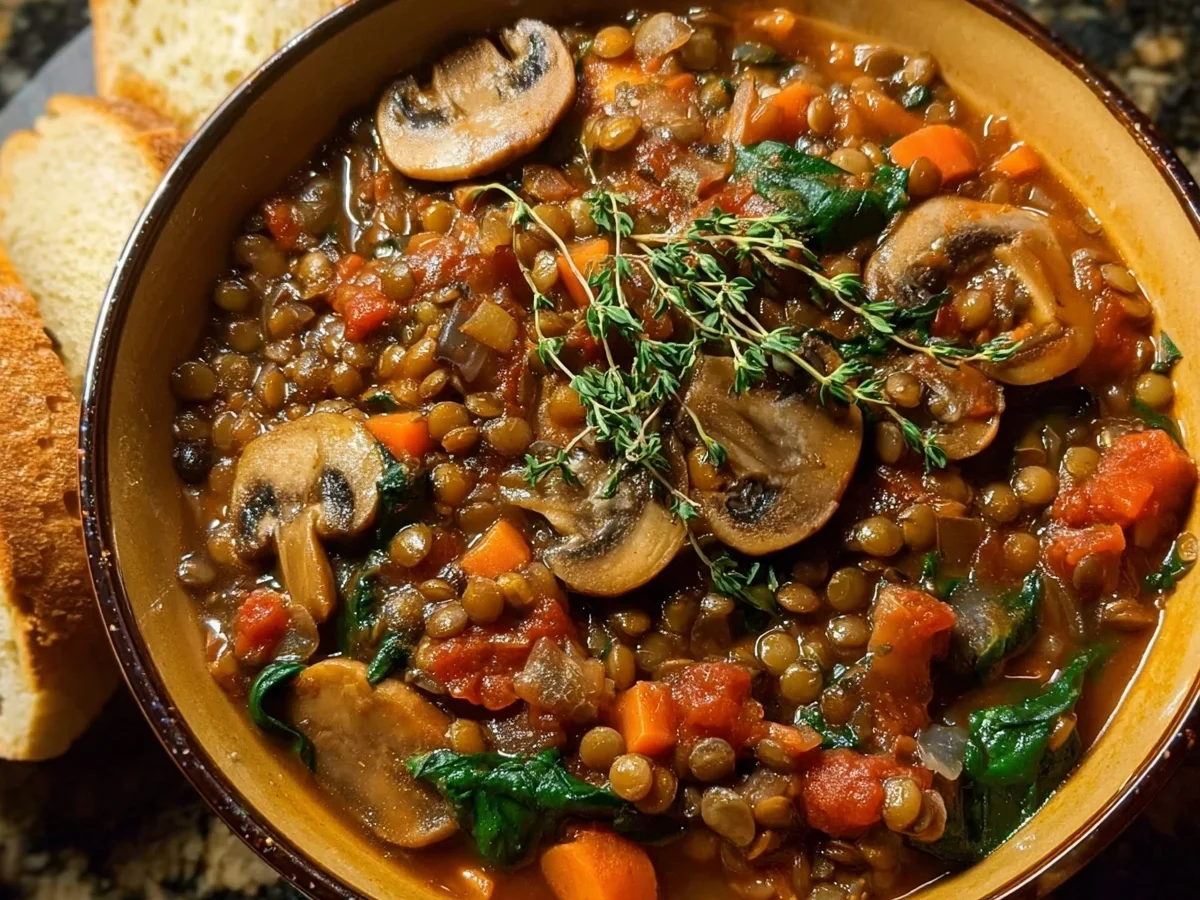Vegan Lentil Mushroom Stew: Hearty & Meal Prep Ready - Image 2