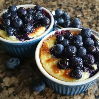 Baked Blueberry Cottage Cheese Bowls: High Protein Breakfast