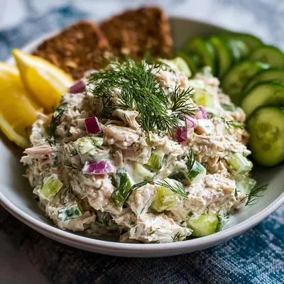Creamy Cottage Cheese Tuna Salad: High Protein & Easy Meal Prep