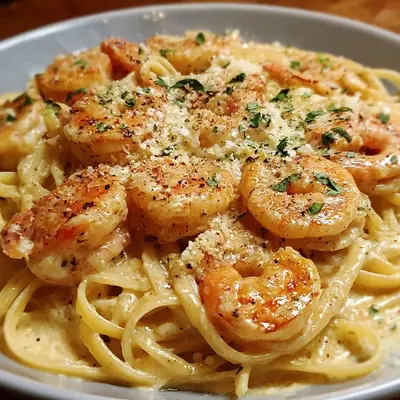 Creamy Garlic Shrimp Pasta (30-Minute Dinner)