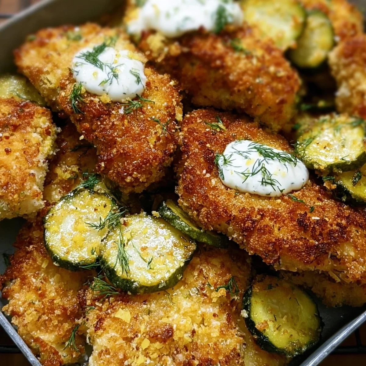 Crispy Dill Pickle Parmesan Chicken