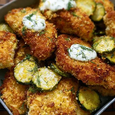 Crispy Dill Pickle Parmesan Chicken