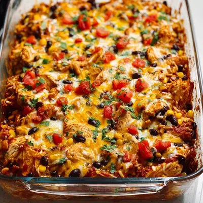 Easy Chicken Burrito Casserole for Quick Family Dinner