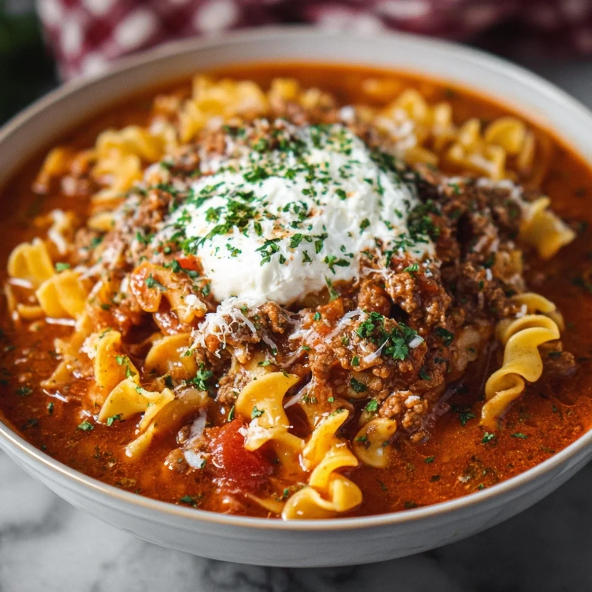 Easy Lasagna Soup: Hearty One-Pot Dinner (26g Protein)