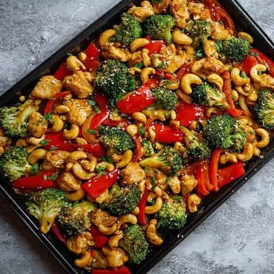 Easy Sheet Pan Cashew Chicken: Protein-Packed Meal Prep