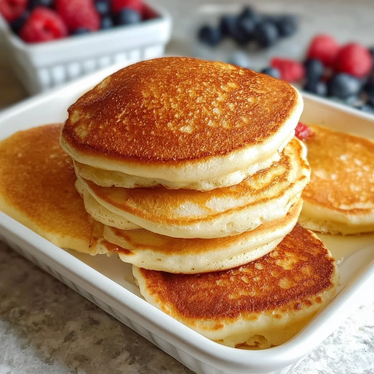 Fluffy High Protein Pancakes | Meal Prep Ready Breakfast