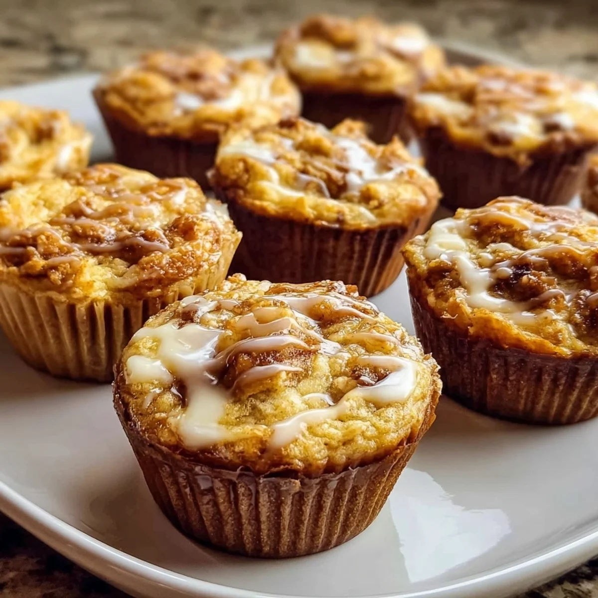 GF Cinnamon Roll Protein Muffins (13g Protein)