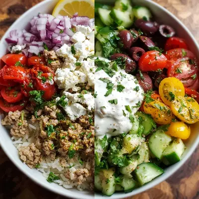 Greek Turkey Rice Bowls | Healthy Meal Prep Delight