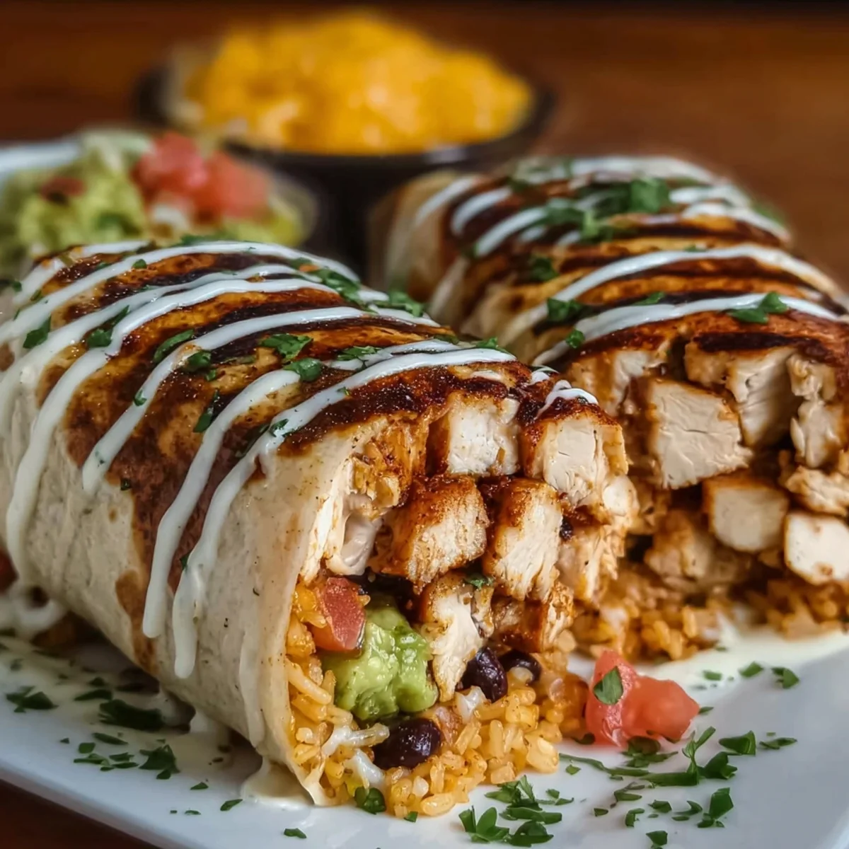 Grilled Chicken Burritos with Chipotle Ranch