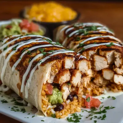 Grilled Chicken Burritos with Chipotle Ranch