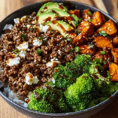 Ground Beef Hot Honey Bowl: Sweet & Spicy Meal Prep