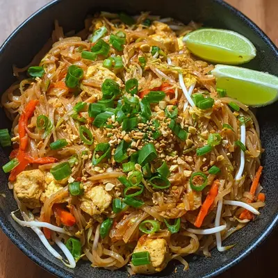 Healthy Chicken Pad Thai: High Protein Meal Prep