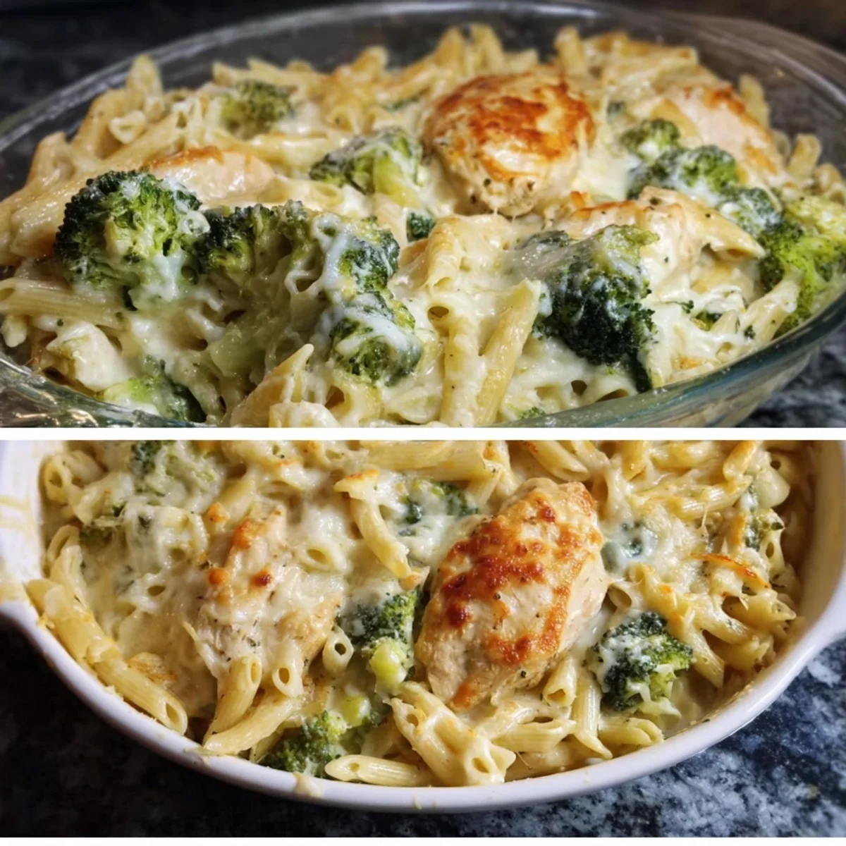 High Protein Alfredo Bake: Creamy Comfort Meal