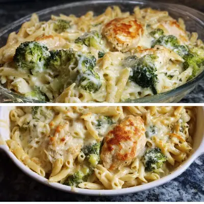 High Protein Alfredo Bake: Creamy Comfort Meal
