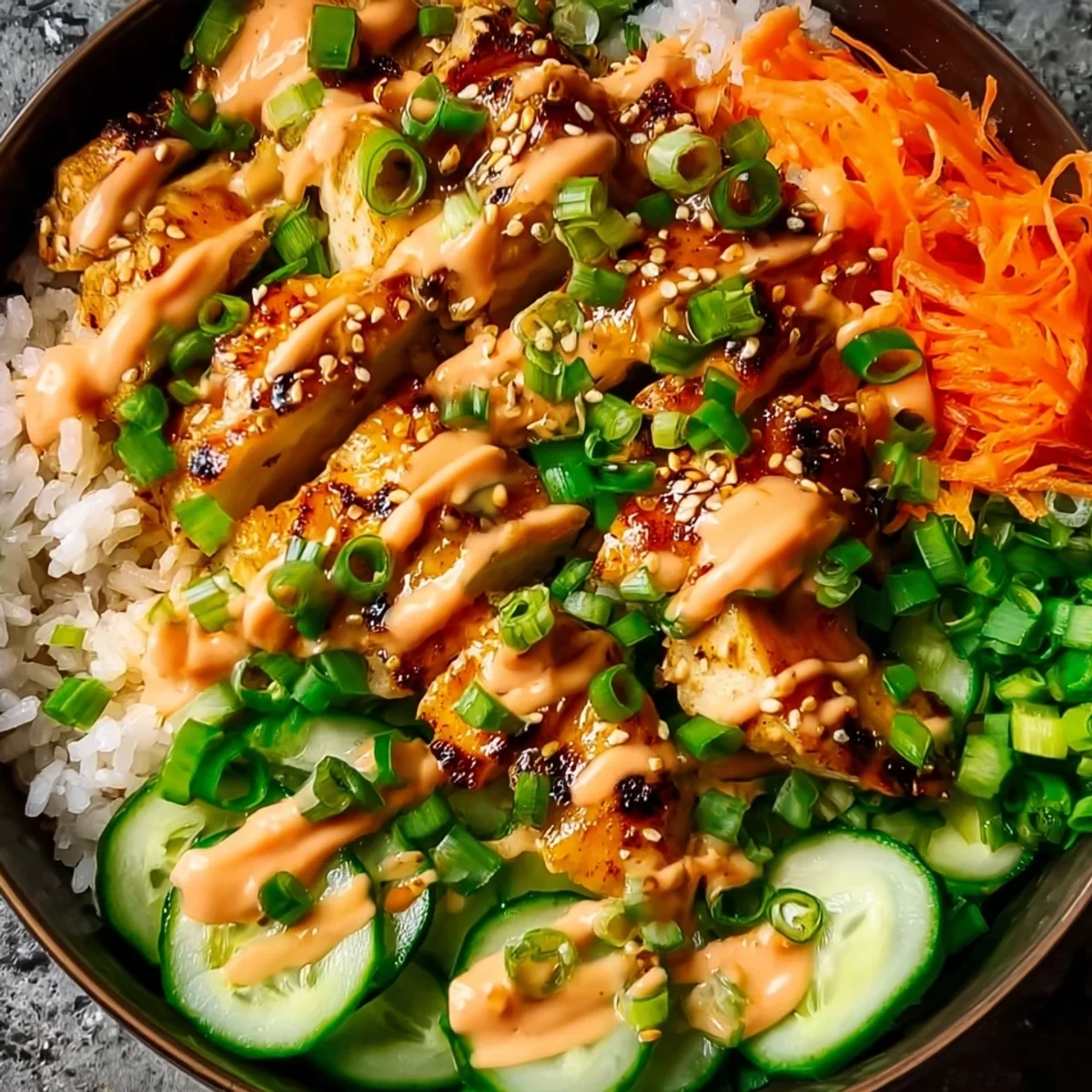 High-Protein Bang Bang Chicken Bowl for Meal Prep