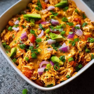 High Protein Chicken Cottage Cheese Enchilada Bowls