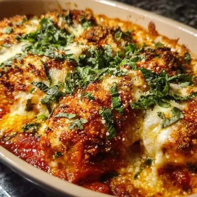 High Protein Chicken Parm Casserole | Family Dinner