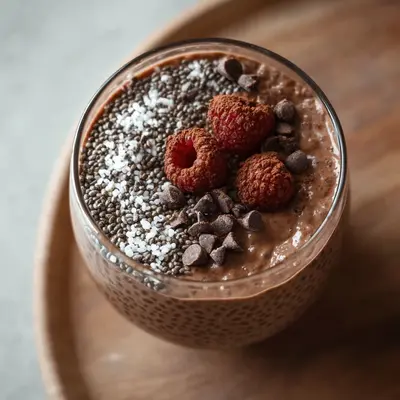 High Protein Chocolate Chia Pudding