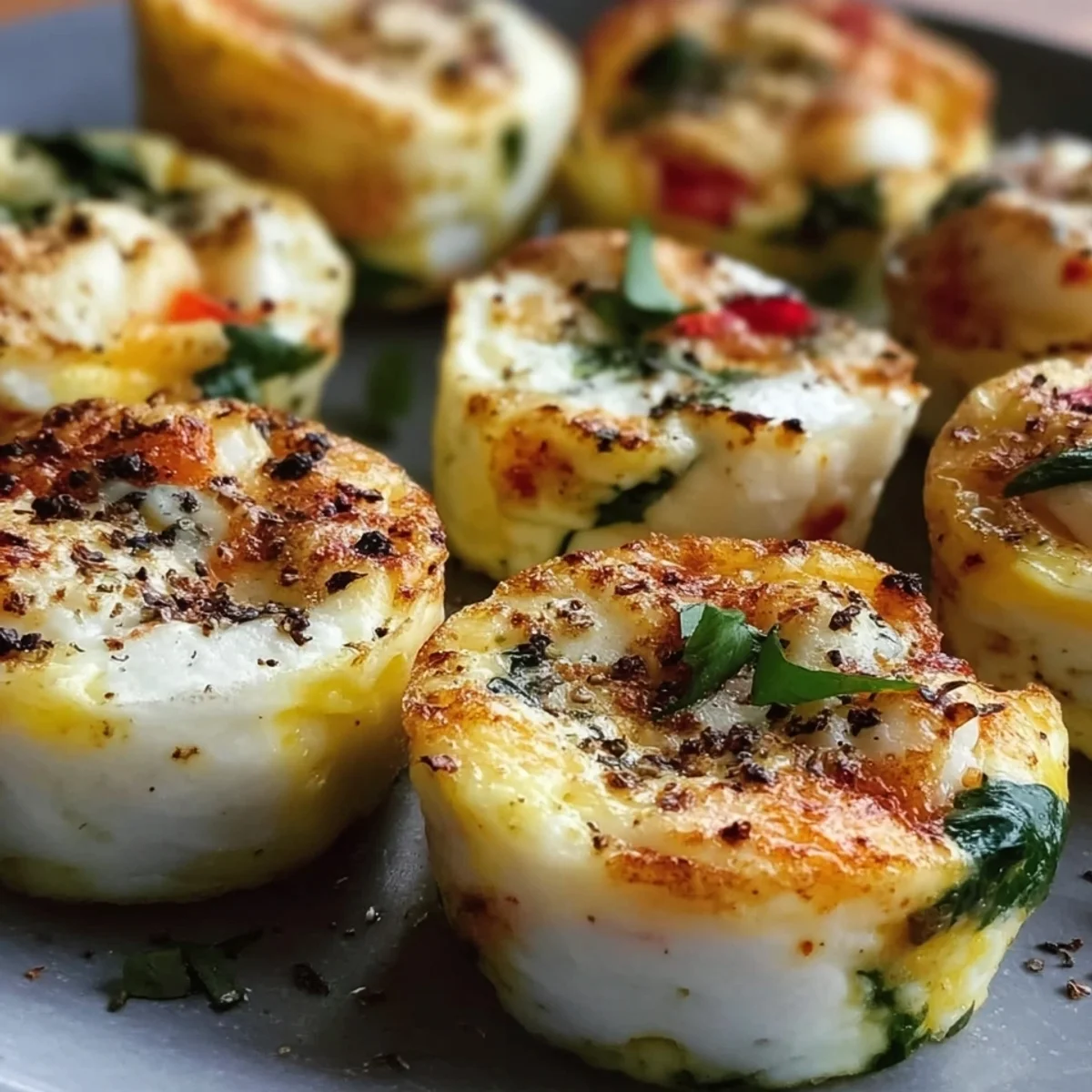 High Protein Egg White Bites: Low Calorie Meal Prep
