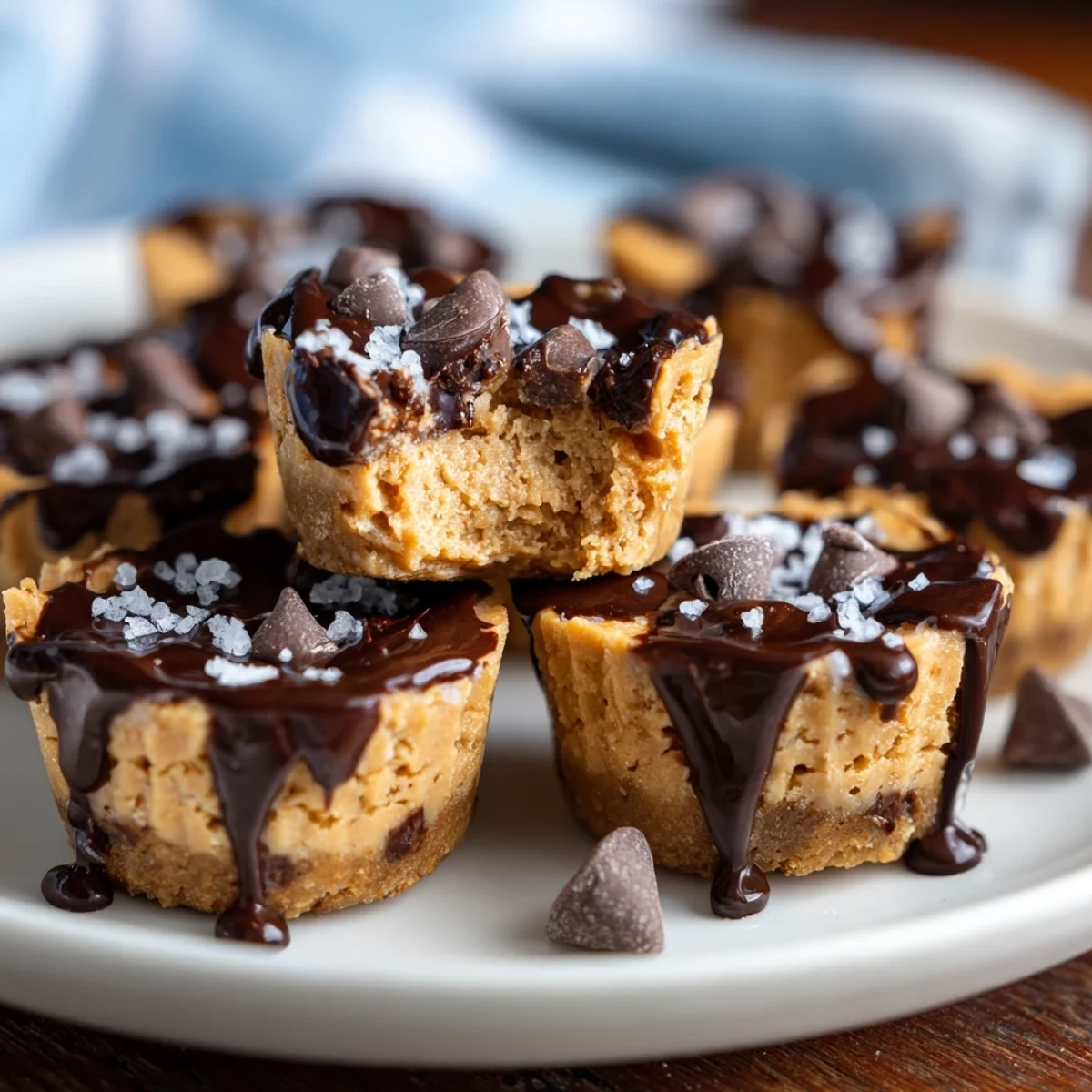 High Protein Frozen Peanut Butter Greek Yogurt Bites