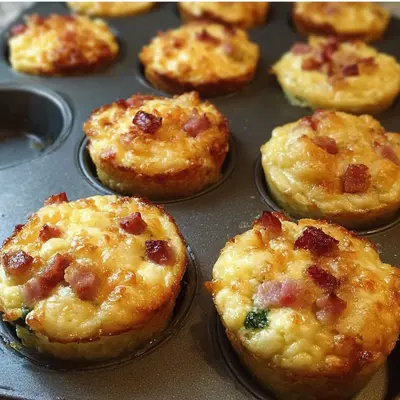 High Protein Maple Turkey Ham Muffins for Meal Prep