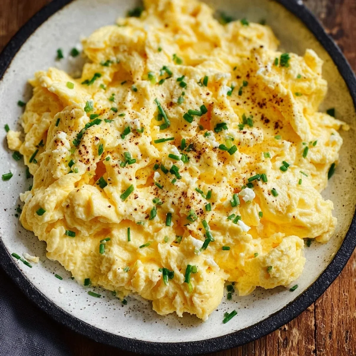 High Protein Scrambled Eggs with Cottage Cheese Recipe