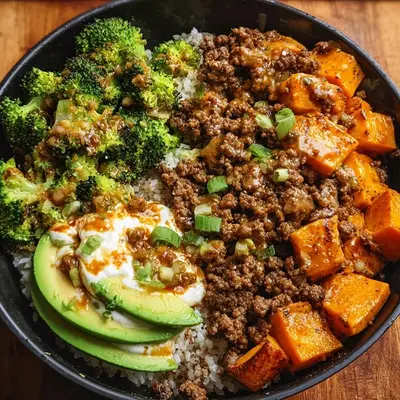 Hot Honey Ground Beef Bowl: Protein Meal Prep