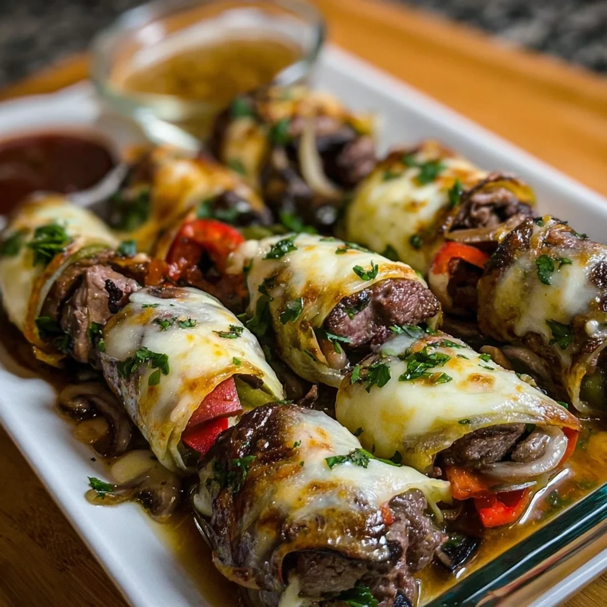 Keto Philly Cheesesteak Roll Ups: Quick Savory Dinner