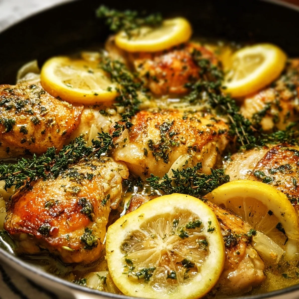 Lemon Garlic Chicken Skillet: Quick 30-Min Dinner