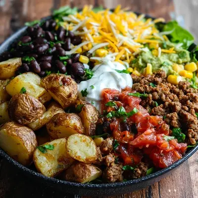 Loaded Potato Taco Bowl: High-Protein Comfort Meal