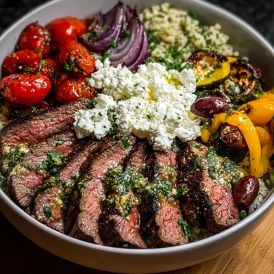 Mediterranean Steak Bowl: Protein-Packed & Meal Prep