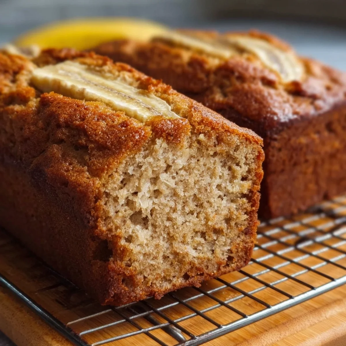 Moist Greek Yogurt Banana Bread