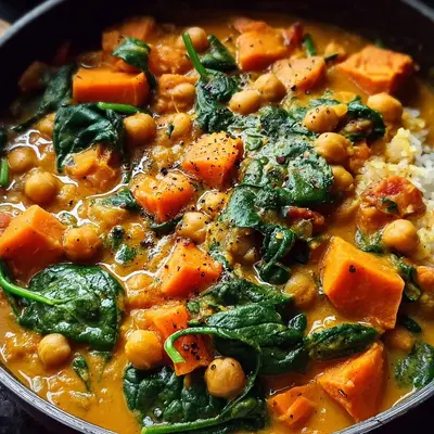 One-Pot Sweet Potato Chickpea Curry: Easy Vegan Meal